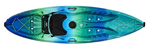 Perception Tribe 9.5′ Sit-On-Top Recreational Kayak – Adjustable Framed Seat & Ample Storage (Déjà Vu)