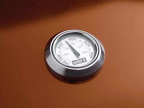 Weber Original Kettle Premium Charcoal Grill – 22-Inch Black BBQ with Hinged Cooking Grate, One-Touch Cleaning System, Heat Retention Lid, and Built-In Thermometer - Image 5