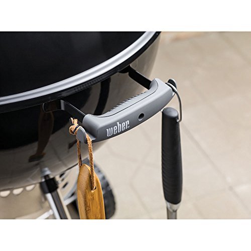 Weber Original Kettle Premium Charcoal Grill – 22-Inch Black BBQ with Hinged Cooking Grate, One-Touch Cleaning System, Heat Retention Lid, and Built-In Thermometer - Image 20