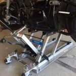 OTC 1545 Ultra Low Profile Motorcycle & ATV Lift – 1,500 lb (680 kg) Capacity, 3.5" Min Height, 17" Skids, Foot Pedal & Tie-Down Straps photo review