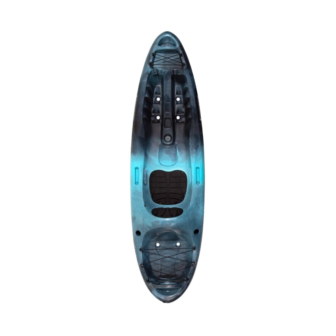 Perception Access 9.5′ Sit-On-Top Recreational Kayak for Adults – High-Back Seat & Rod Holders (Sunset)