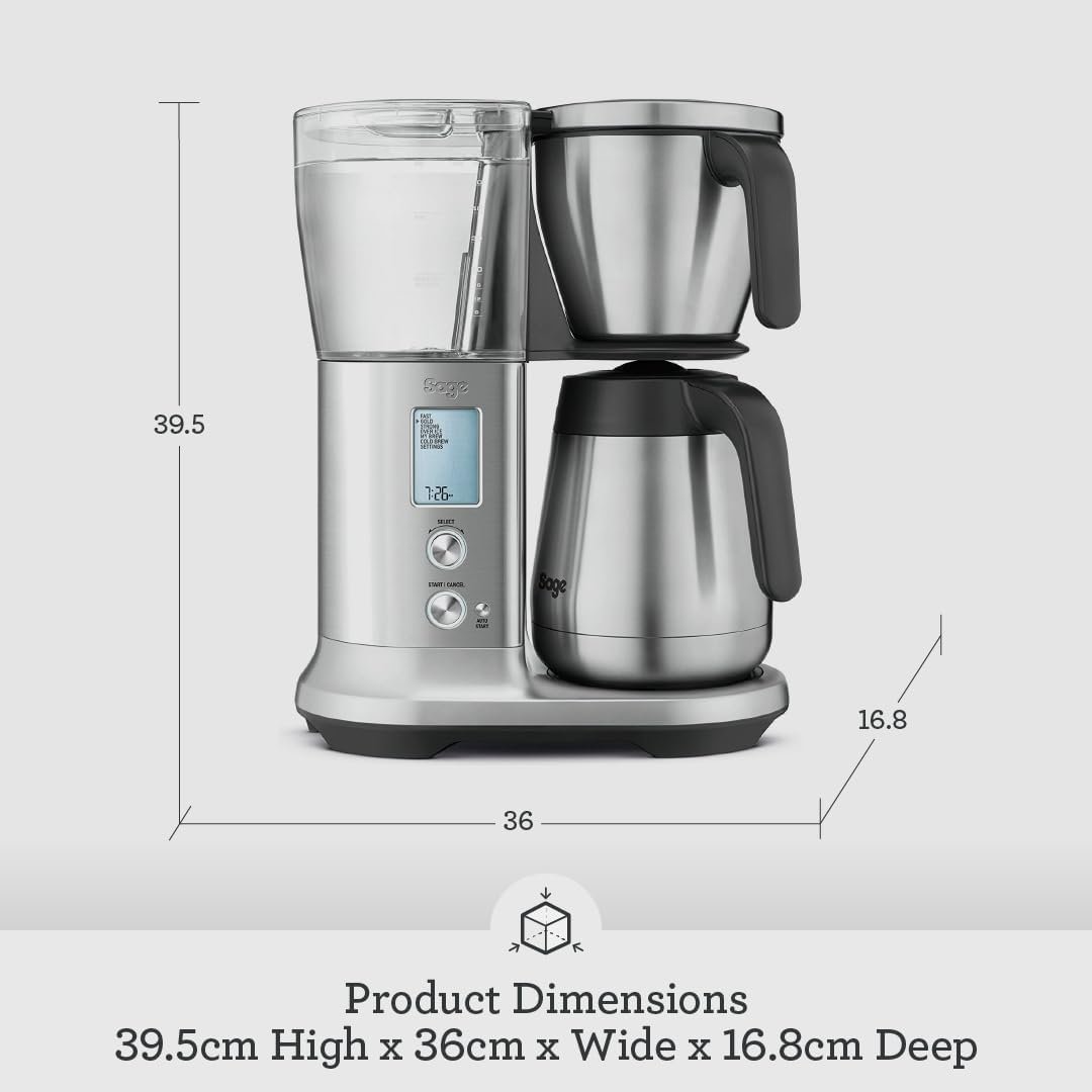 Sage Precision Brewer Thermal – 1.8 L Automatic Drip Coffee Maker with LCD & 5 Presets (Brushed Stainless Steel) - Image 7