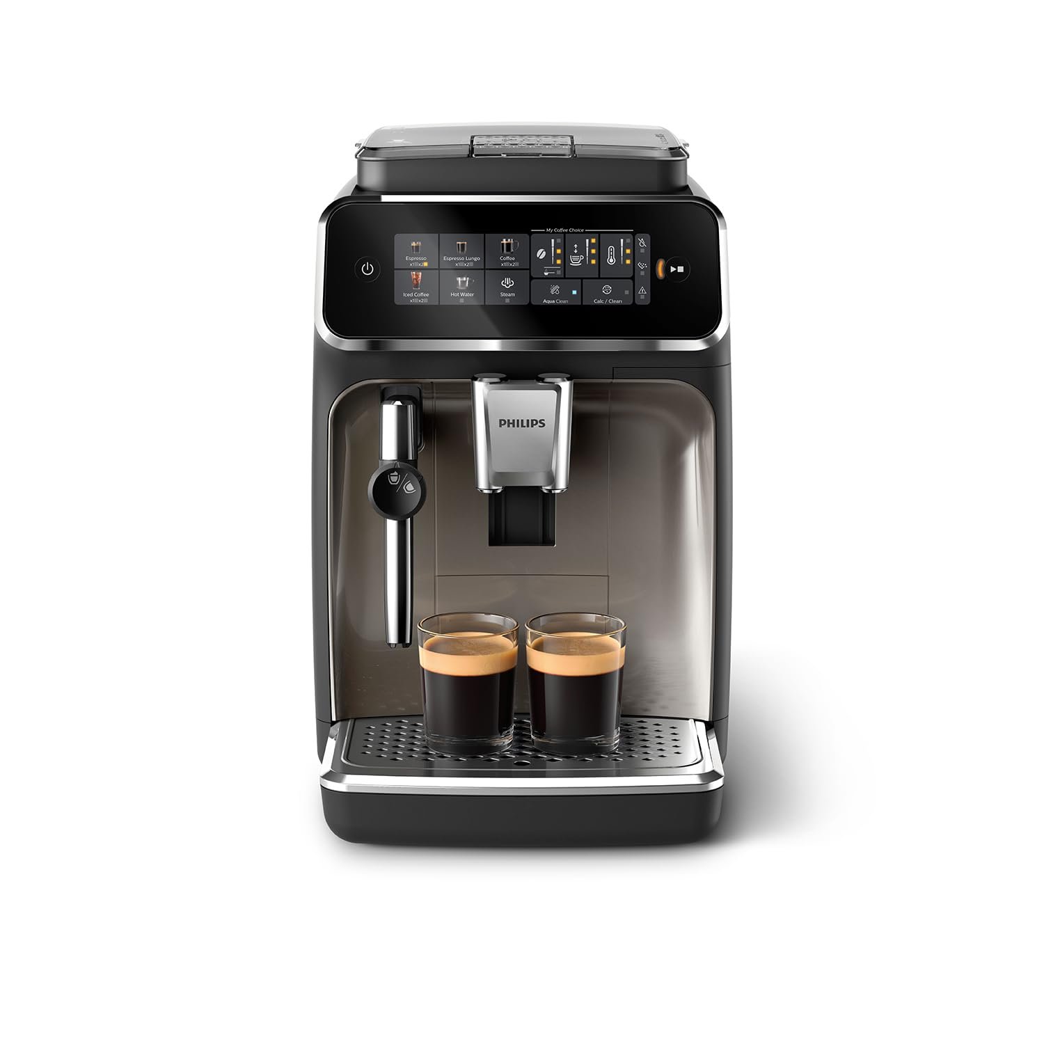 Philips 2200 Series EP2220/10 – Fully Automatic Espresso Machine with Pannarello Frother, Ceramic Grinder & AquaClean Filter (Matte Black) - Image 2