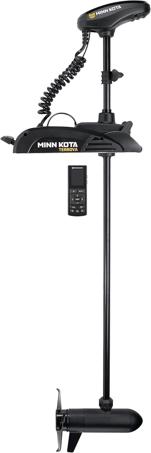 Minn Kota 1358380 Terrova 80 lb Thrust Bow-Mount Trolling Motor with Spot-Lock®, Wireless Remote, 60″ Shaft, Freshwater