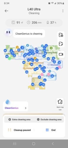 DREAME L40 Ultra Robot Vacuum and Mop, 11,000Pa Suction, Removable & Liftable Mop, Auto-Empty, Voice Control, Self-Cleaning, Pet-Friendly Smart Vacuum photo review