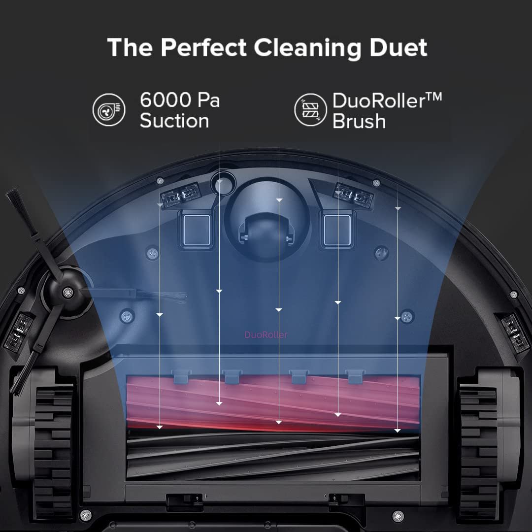 Roborock S8+ Robot Vacuum and Mop Combo, 6000Pa Suction, Sonic Mopping, Auto Mop Lift, Self-Empty Dock, 3D Obstacle Avoidance, Smart App Control, 60-Day Dust Bin, White - Image 3