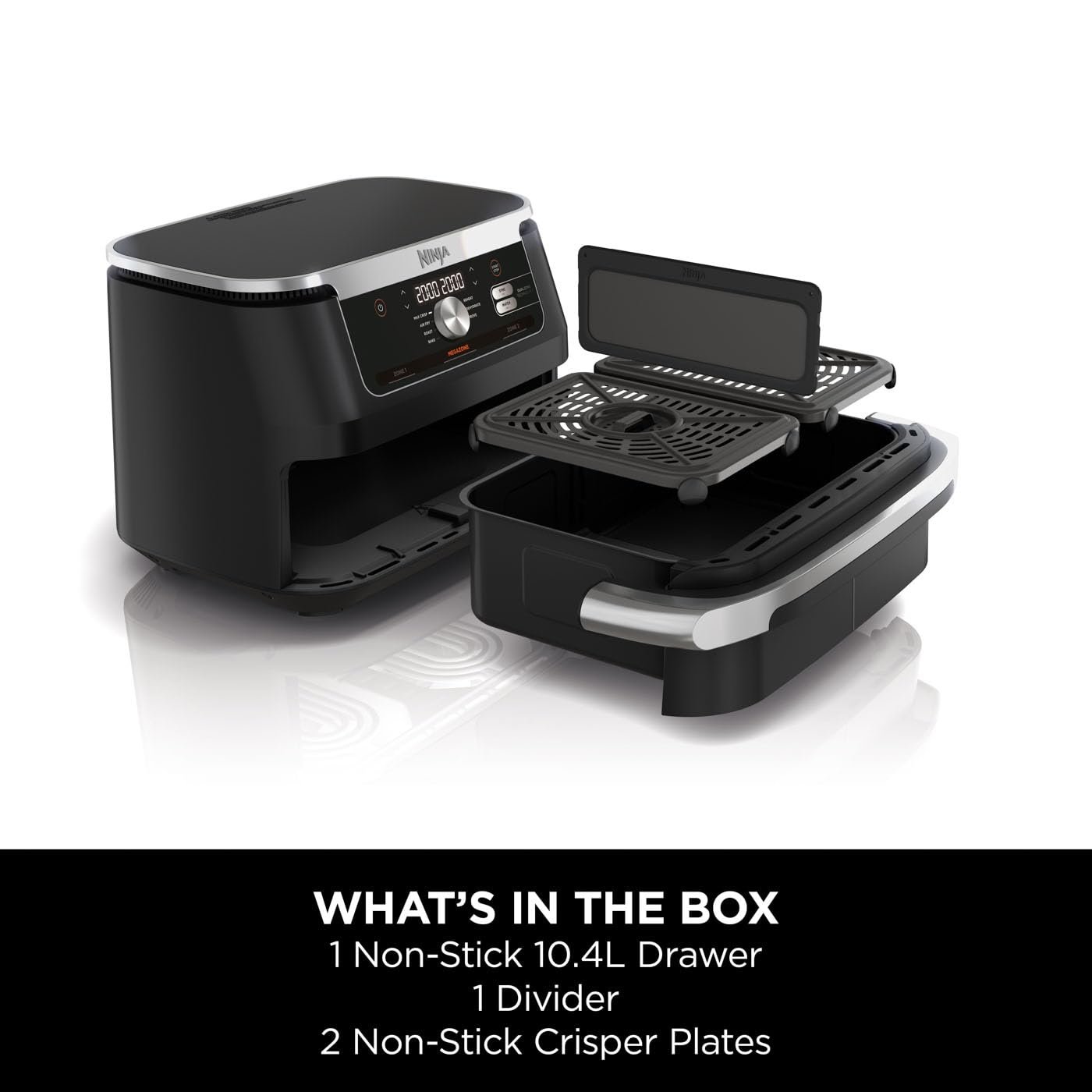 Ninja AF300UK Dual Zone Air Fryer - 7.6L, 2 Drawers, 6-in-1 Cooking, Energy Efficient, Oil-Free, Non-Stick, Dishwasher Safe, Black/Silver - Image 52