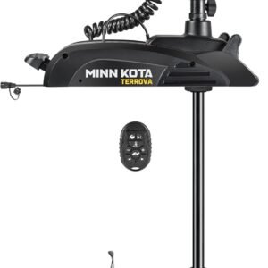 Minn Kota Terrova Kayak 55 lb Thrust GPS Bow-Mount Trolling Motor with Safety Switch Kit, 36″ Shaft, Micro Remote