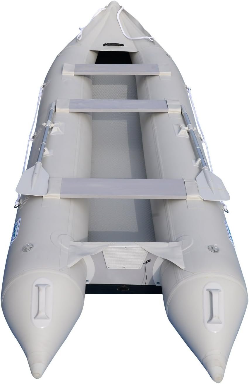 BRIS 15.4 ft Inflatable Fishing Kayak – 3-Person Drop-Stitch Canoe with 10 HP Motor Mount - Image 2