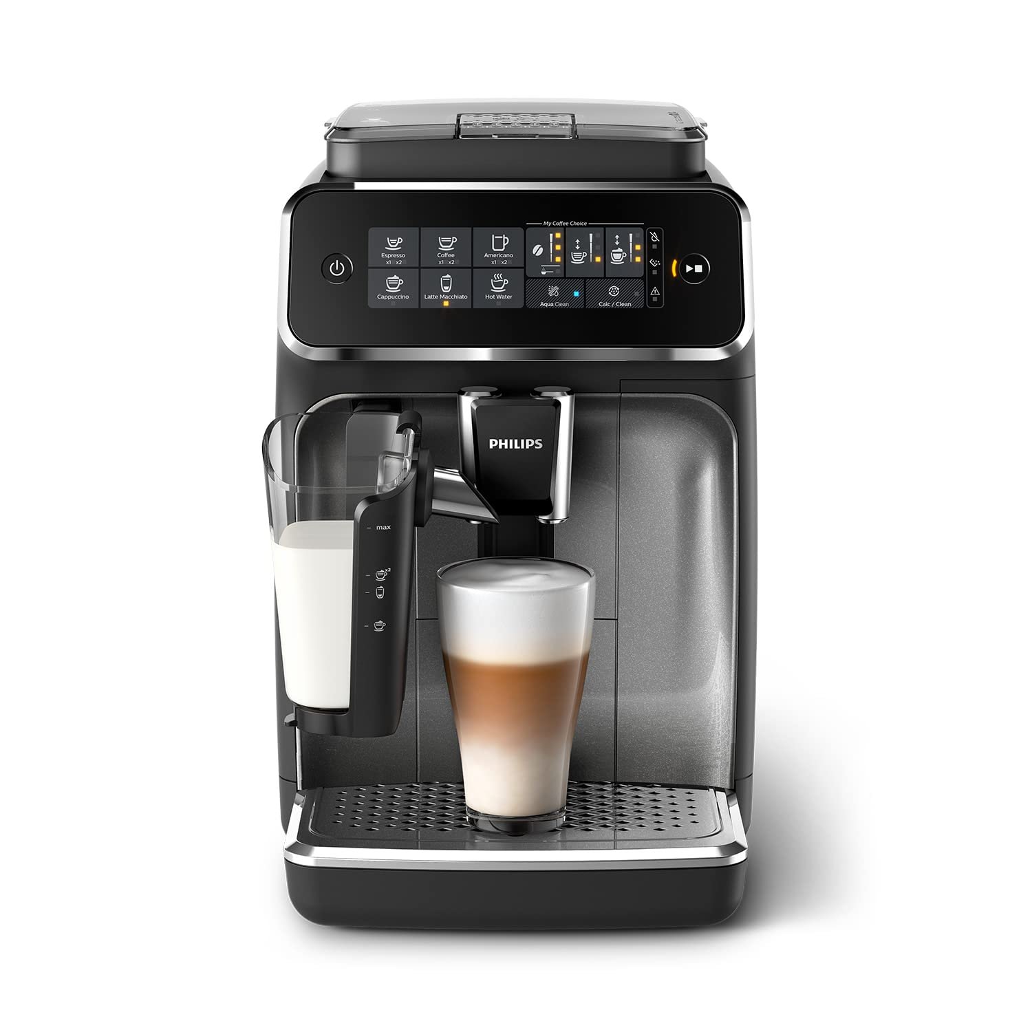 Philips 2200 Series EP2220/10 – Fully Automatic Espresso Machine with Pannarello Frother, Ceramic Grinder & AquaClean Filter (Matte Black) - Image 4