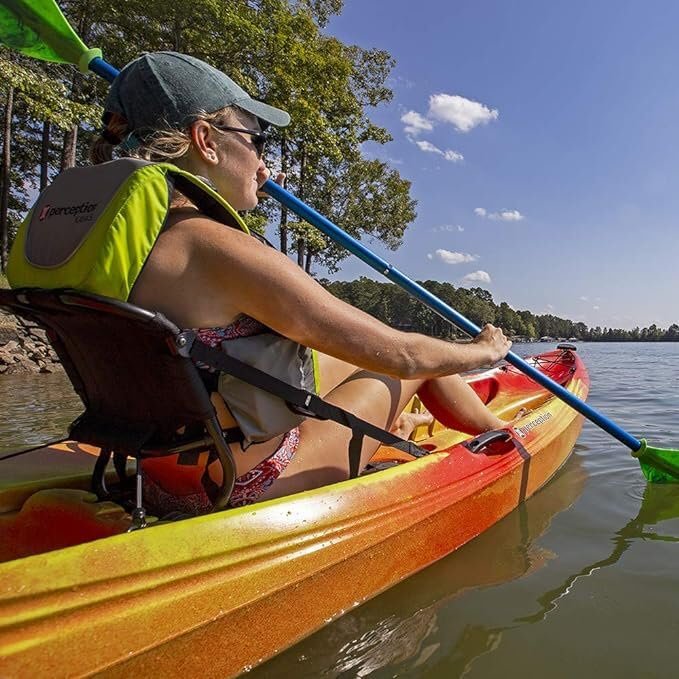 Perception Tribe 9.5′ Sit-On-Top Recreational Kayak – Adjustable Framed Seat & Ample Storage (Déjà Vu) - Image 14