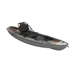 Pelican Sentinel 100XP Angler Kayak – Sit-On-Top Fishing Kayak with ERGOCAST™ XP Seat & Twin-Arched Multi-Chine Hull (44.5 lb, Granite)