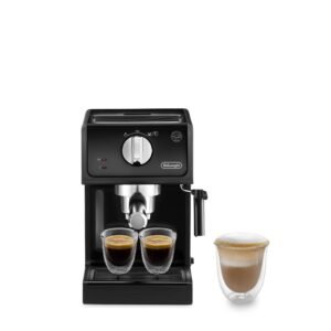 De’Longhi ECP35.31 Barista Pump Espresso Machine – Traditional Coffee & Cappuccino Maker with Adjustable Milk Frother, 1 L Water Tank (Black)