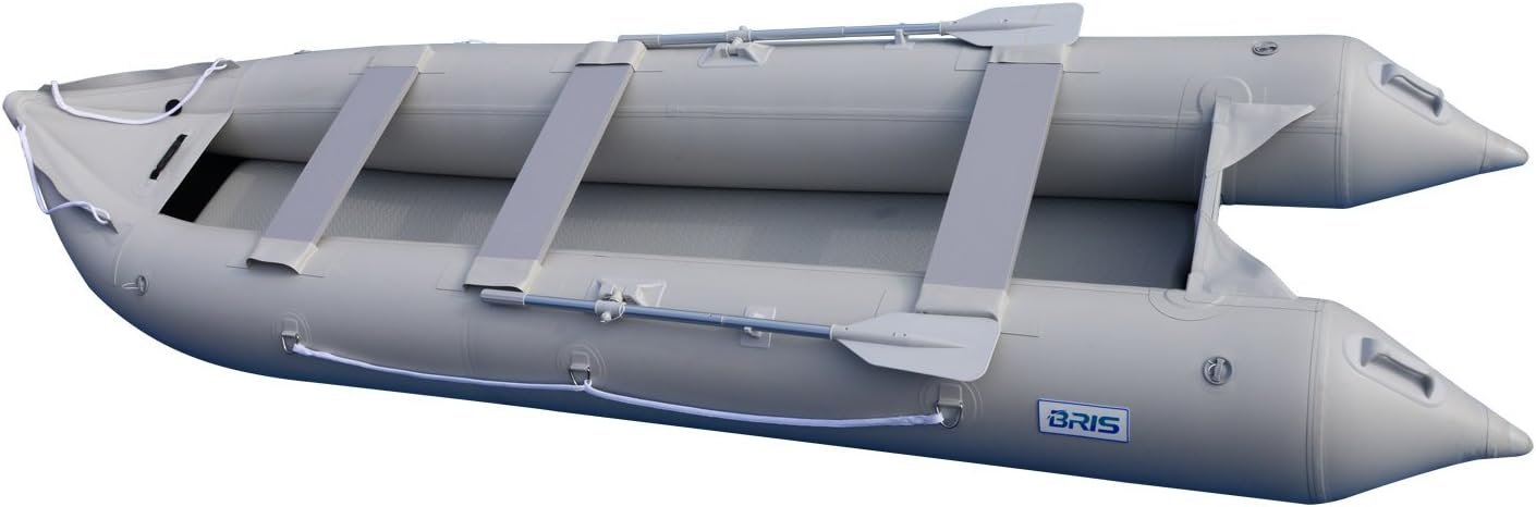 BRIS 15.4 ft Inflatable Fishing Kayak – 3-Person Drop-Stitch Canoe with 10 HP Motor Mount - Image 3