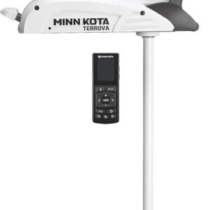 Minn Kota 1363770 Riptide Terrova 55 lb Thrust Bow-Mount Trolling Motor with Spot-Lock®, Wireless Remote, 54″ Shaft, Saltwater Resistant