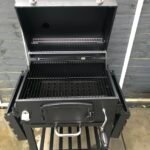 CosmoGrill Outdoor XL Charcoal Smoker BBQ Grill – Adjustable Charcoal Pan, Built-in Thermometer, 2 Side Tables, Chimney & Wheels – Portable Garden Barbecue Smoker photo review