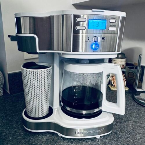 Hamilton Beach 2-Way Coffee Maker – 12-Cup Programmable Drip Machine & Single Serve Brewer, Auto Pause & Pour, Eco-Friendly, Dual Water Reservoirs, Black (49980R) photo review