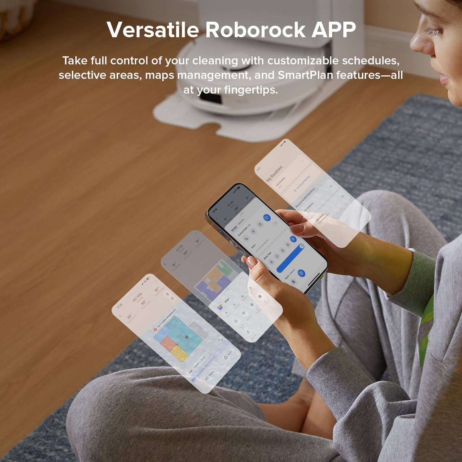 Roborock Qrevo Series Robot Vacuum and Mop – 8000Pa Suction, Dual Spinning Mops, LiDAR Navigation, Self-Emptying Dock, Smart App & Pet Hair Cleaning - Image 19