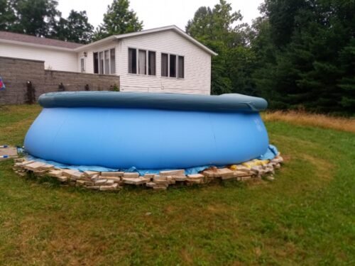 Intex 28167EH Easy Set Inflatable Pool Set – 15ft (4.57m) x 48in (122cm) Round Above Ground Pool with 1,000 GPH Pump, Ladder, Cover & Ground Cloth – 3,736 Gallon (14,141L) Capacity – 3-Ply PVC photo review