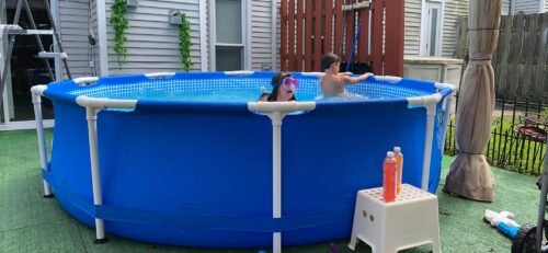 Intex 28211EH Metal Frame Pool Set – 12ft (3.66m) x 30in (76cm) Round Above Ground Swimming Pool with 530 GPH Pump – 1,718 Gallon (6,504L) Capacity – 3-Ply Puncture-Resistant PVC – Rust-Resistant Frame photo review