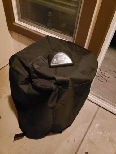 Masterbuilt 30-Inch Digital Electric Vertical Smoker – 710 Sq In Cooking Area, Side Wood Chip Loader, Digital Controls, Chrome Racks & Leg Kit – Model MB20070421, Black photo review