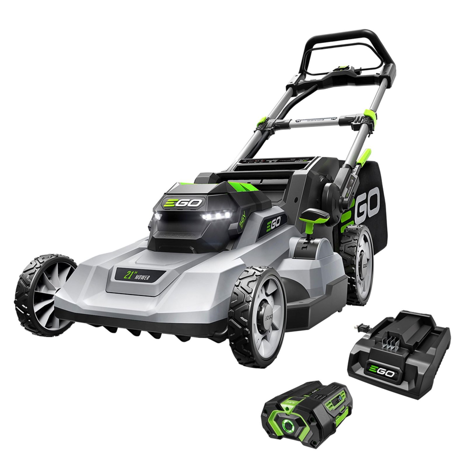 EGO POWER+ 21” Cordless Electric Lawn Mower with 56V 6.0Ah Battery & 320W Charger – 6.0 ft-lbs Torque, Up to 55 Min Runtime, 7-Position Cutting, 3-in-1 Mulch/Bag/Side Discharge (LM2114) - Image 4