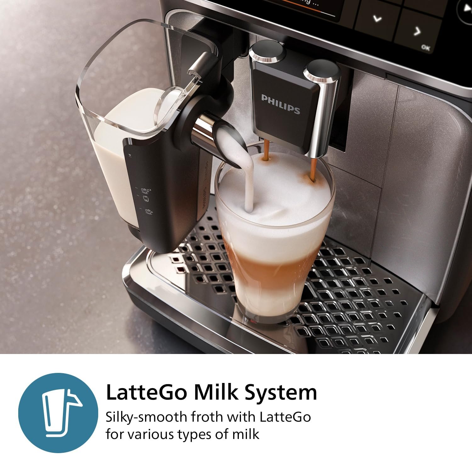 Philips 2200 Series EP2220/10 – Fully Automatic Espresso Machine with Pannarello Frother, Ceramic Grinder & AquaClean Filter (Matte Black) - Image 23