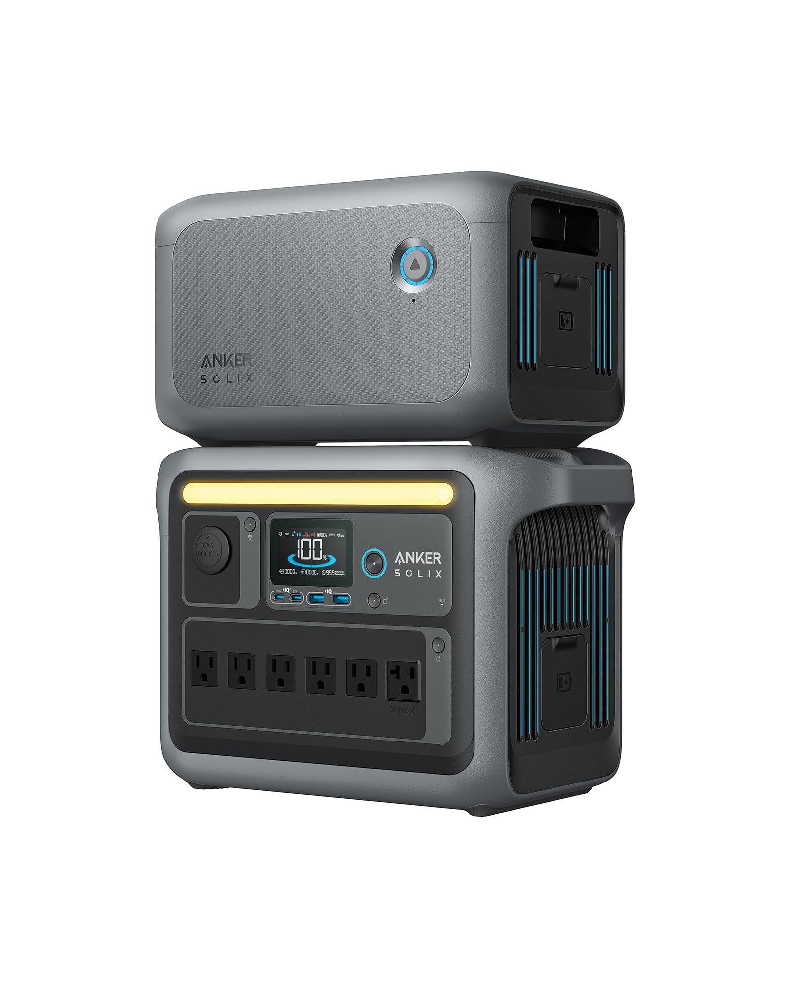 Anker SOLIX C1000 1056 Wh Portable Power Station – 1800 W (2400 W Surge) Solar Generator, Full Charge in 58 Min, LiFePO4 Battery for Home Backup & Camping - Image 2