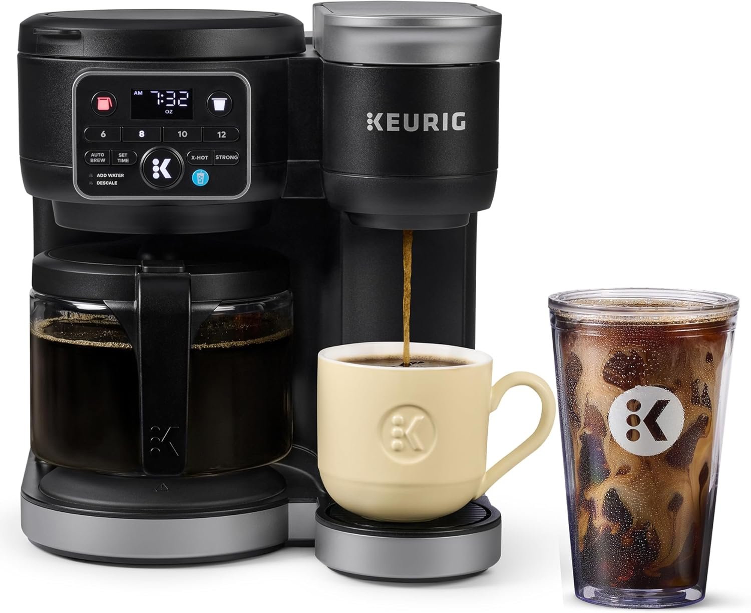 Keurig K-Duo Gen 2 Hot & Iced Coffee Maker – Single Serve & 12-Cup Carafe Brewer with MultiStream Technology, 72oz Reservoir, Programmable Auto Brew, Black - Image 11