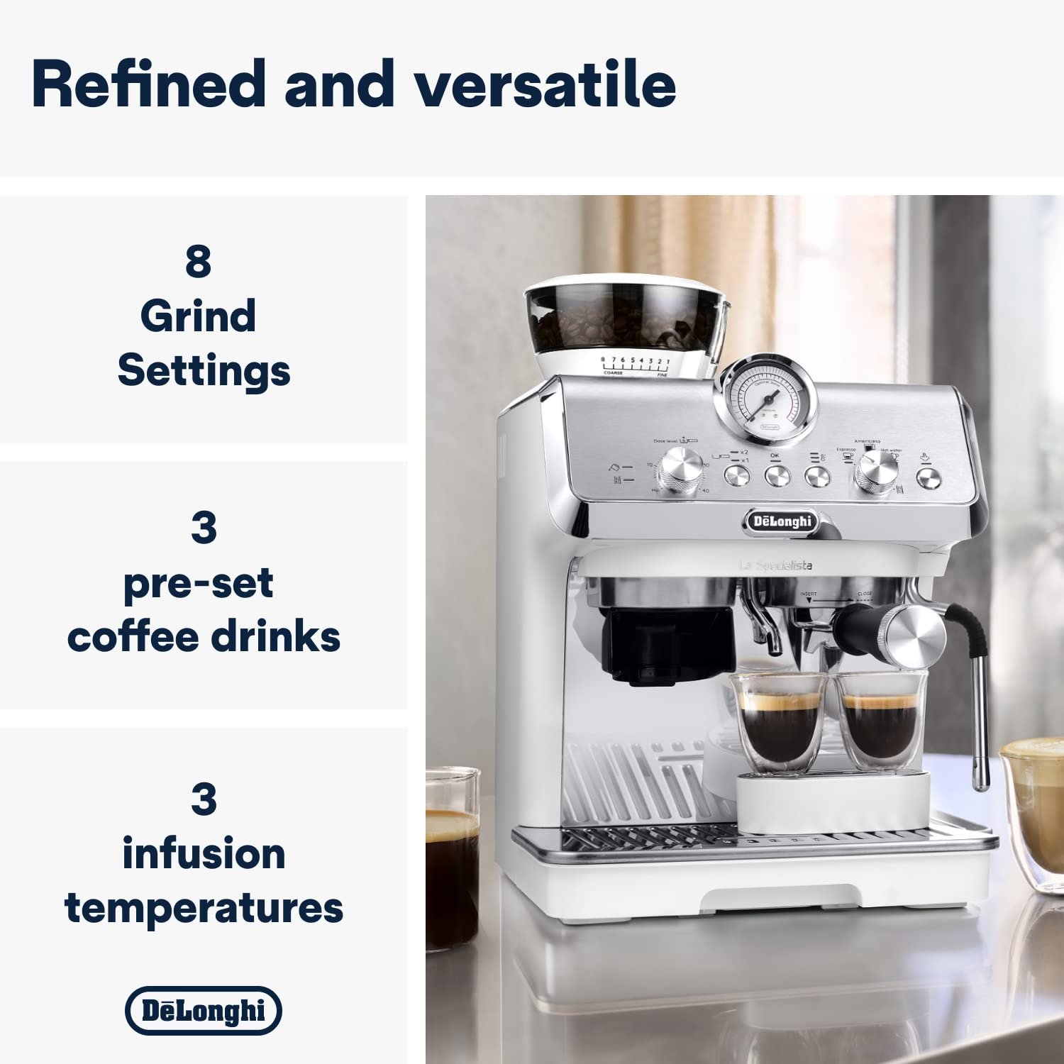 De’Longhi La Specialista Metal EC9155.MB – Barista-Style Pump Espresso & Cappuccino Machine with Sensor Grinder, 1450 W, Metal Black - Image 15