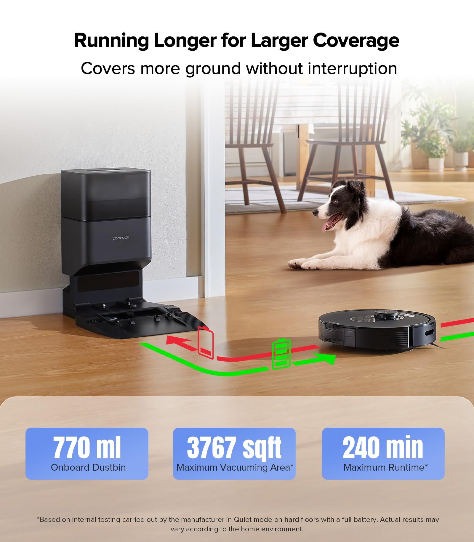 Roborock Qrevo Series Robot Vacuum and Mop – 8000Pa Suction, Dual Spinning Mops, LiDAR Navigation, Self-Emptying Dock, Smart App & Pet Hair Cleaning - Image 23