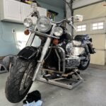 OTC 1545 Ultra Low Profile Motorcycle & ATV Lift – 1,500 lb (680 kg) Capacity, 3.5" Min Height, 17" Skids, Foot Pedal & Tie-Down Straps photo review