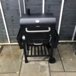 CosmoGrill Outdoor XL Charcoal Smoker BBQ Grill – Adjustable Charcoal Pan, Built-in Thermometer, 2 Side Tables, Chimney & Wheels – Portable Garden Barbecue Smoker photo review