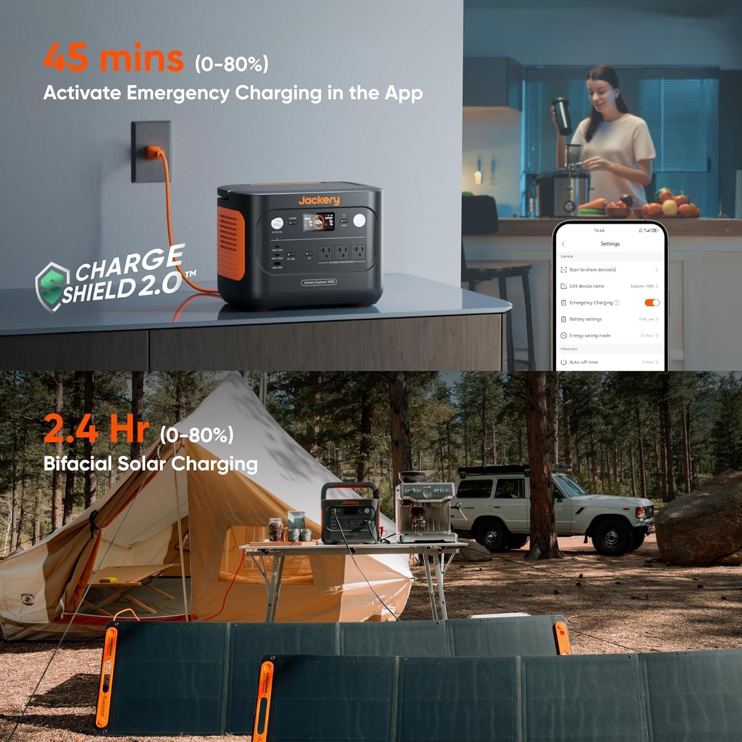 Jackery Explorer 1000 V2 Portable Power Station – 1070Wh LiFePO4 Solar Generator | 1500W AC & 100W USB-C Fast Charge for Camping & Emergency - Image 33