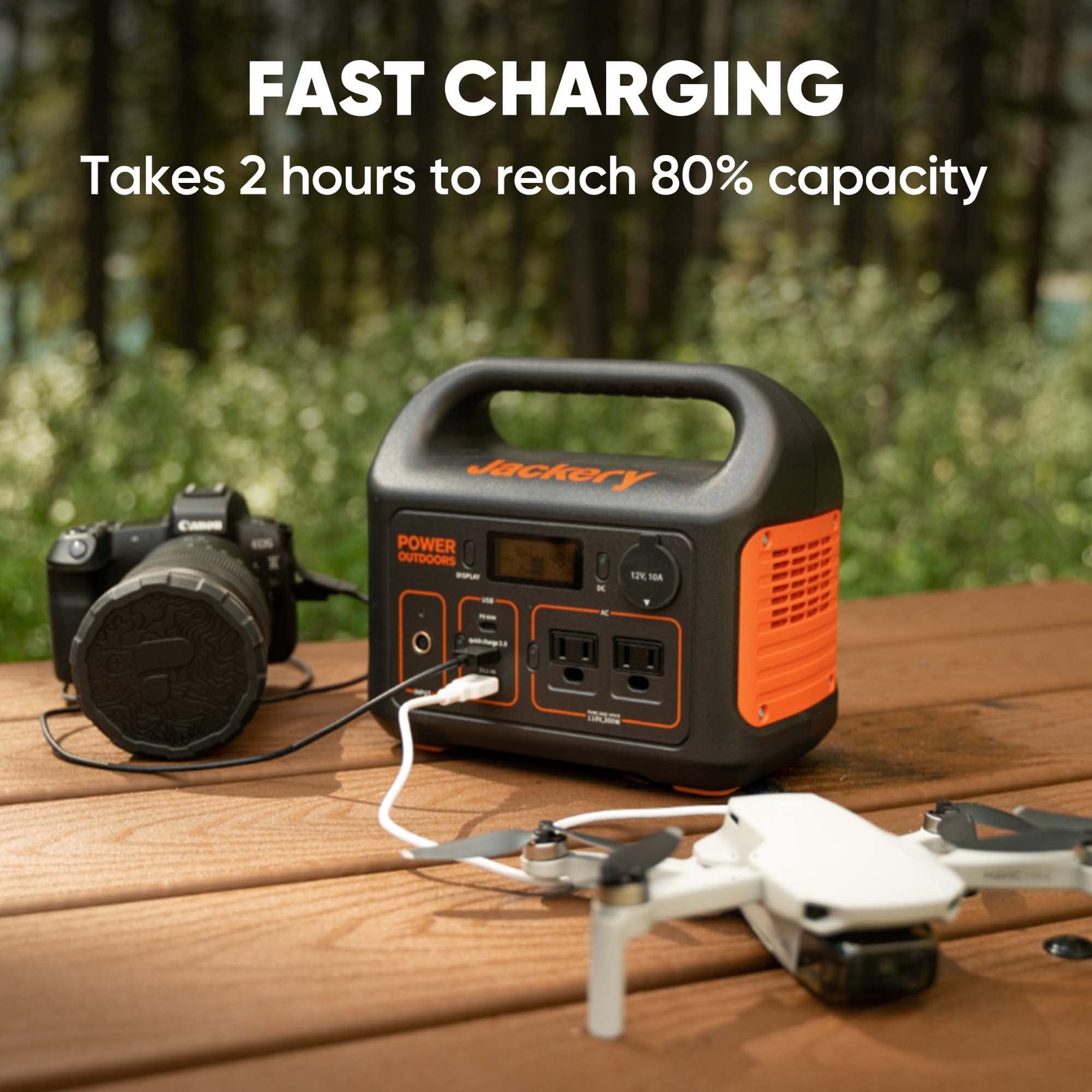 Jackery Explorer 300 Portable Power Station – 293Wh Lithium Battery Backup, 300W AC Output, Solar Generator Compatible, Fast Recharge via USB-C & Wall, Ideal for Camping, Travel & Emergency Power - Image 8
