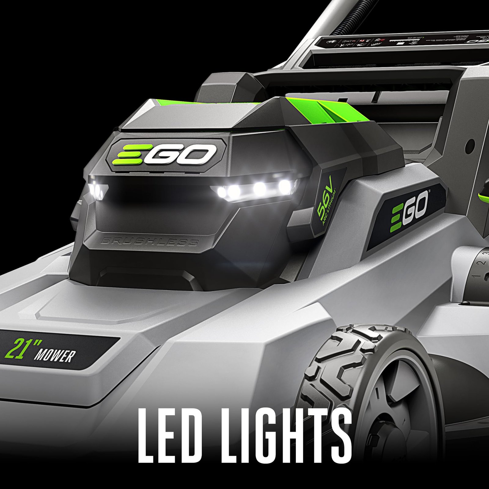 EGO POWER+ 21” Cordless Electric Lawn Mower with 56V 6.0Ah Battery & 320W Charger – 6.0 ft-lbs Torque, Up to 55 Min Runtime, 7-Position Cutting, 3-in-1 Mulch/Bag/Side Discharge (LM2114) - Image 19