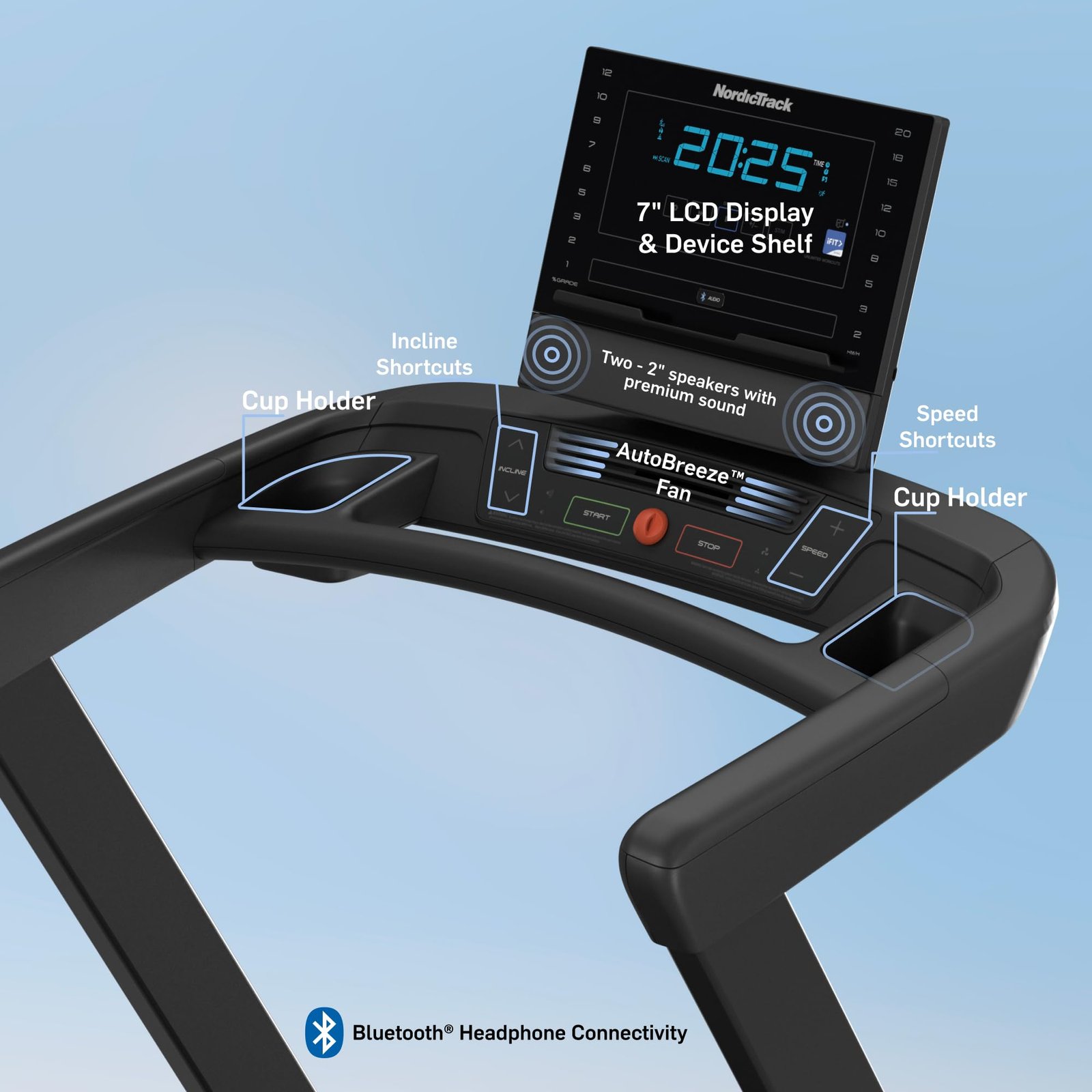 NordicTrack T 6.5 S Smart Treadmill – iFIT-Powered Personal Trainer, 0–10 MPH, 10% Incline, FlexSelect Cushioning (Black) - Image 39