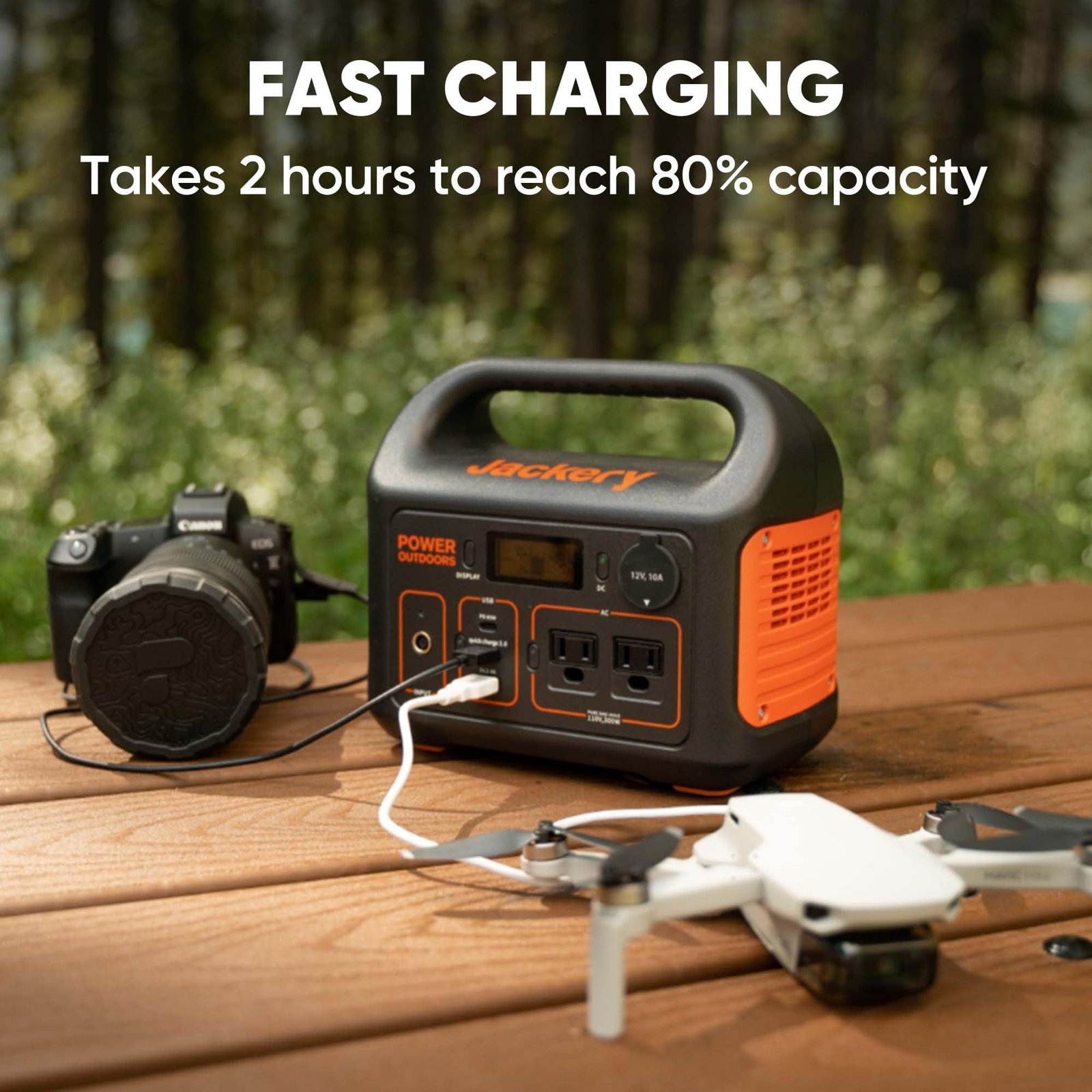 Jackery Explorer 300 Portable Power Station – 293Wh Lithium Battery Backup, 300W AC Output, Solar Generator Compatible, Fast Recharge via USB-C & Wall, Ideal for Camping, Travel & Emergency Power - Image 6