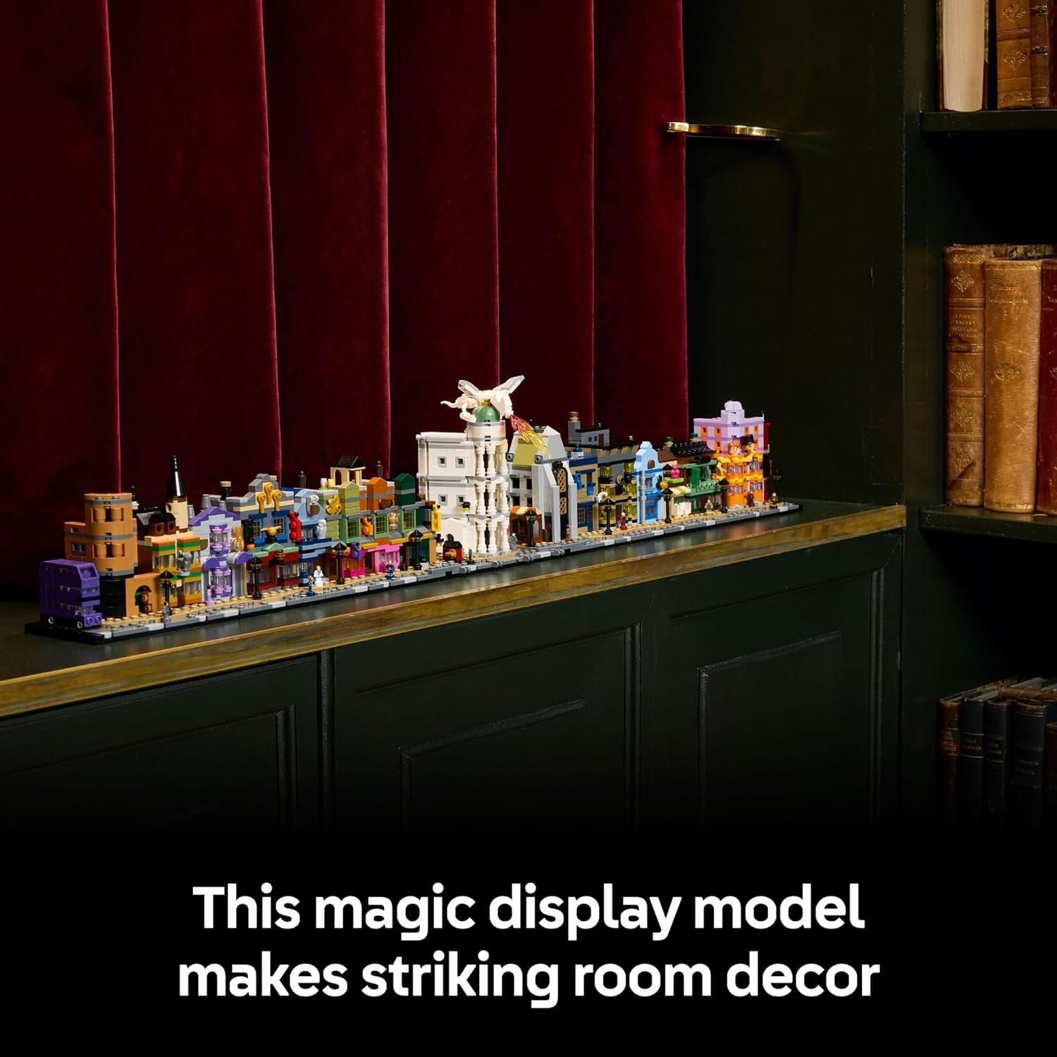 LEGO Harry Potter Diagon Alley 76444 – Wizarding Shops Microscale Building Set for Adults with 12 Microfigures, Collectible Harry Potter Gift for Fans – 2,750 Pieces - Image 6