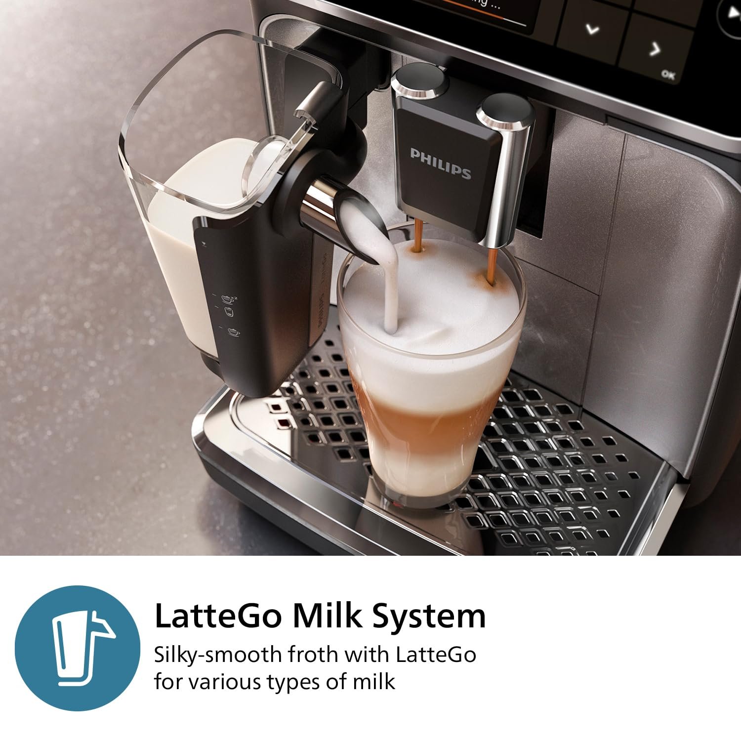 Philips 2200 Series EP2220/10 – Fully Automatic Espresso Machine with Pannarello Frother, Ceramic Grinder & AquaClean Filter (Matte Black) - Image 33