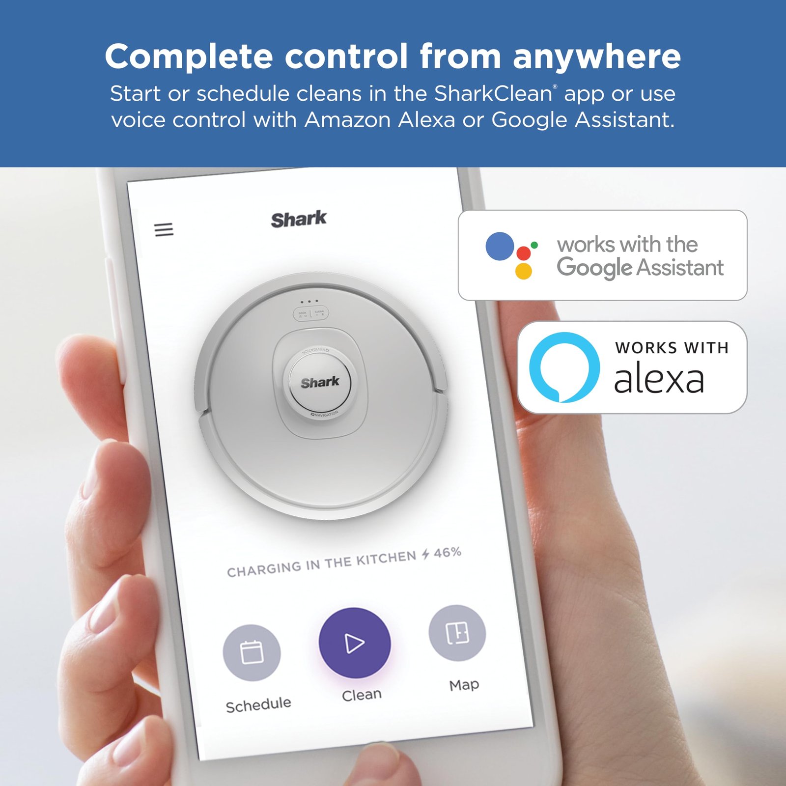 Shark AV2501S AI Ultra Robot Vacuum with HEPA Self-Empty Base, Matrix Clean Navigation, 30-Day Bagless Capacity, Smart Mapping, Voice/App Control, Perfect for Pet Hair & All Floors, Dark Grey - Image 33