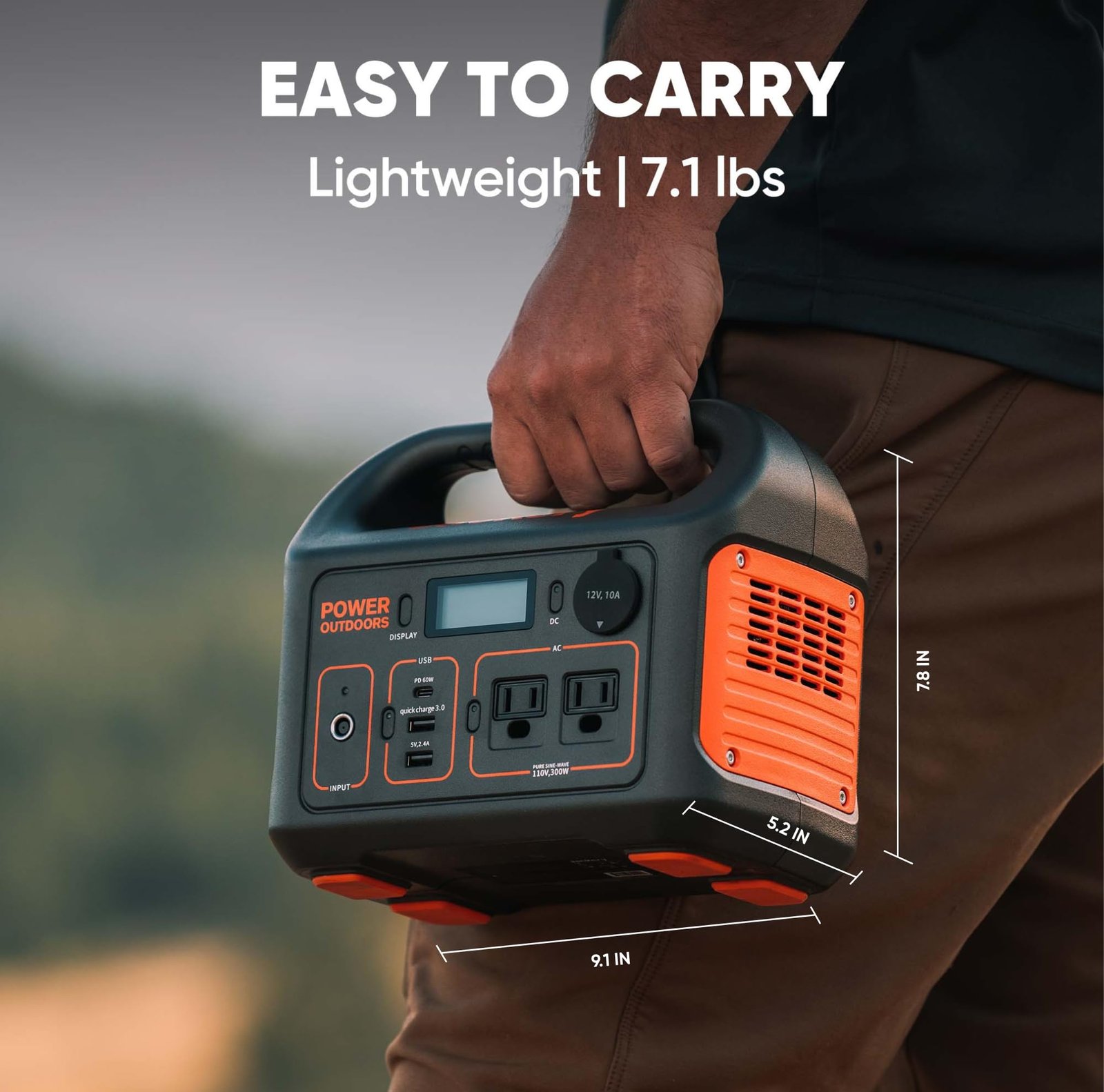 Jackery Explorer 300 Portable Power Station – 293Wh Lithium Battery Backup, 300W AC Output, Solar Generator Compatible, Fast Recharge via USB-C & Wall, Ideal for Camping, Travel & Emergency Power - Image 5
