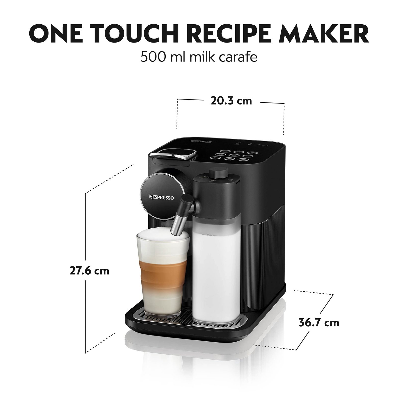 Nespresso Gran Lattissima EN640.B – One-Touch Milk System & 19 Bar Pressure - Image 4