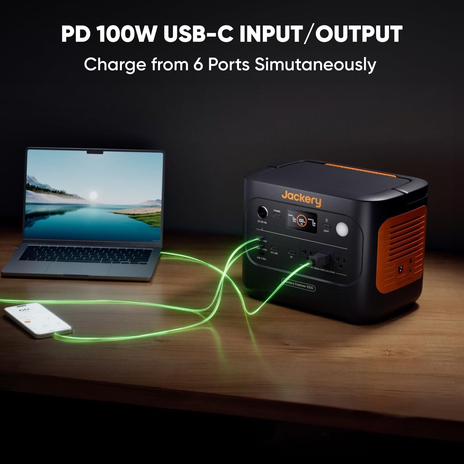 Jackery Explorer 1000 V2 Portable Power Station – 1070Wh LiFePO4 Solar Generator | 1500W AC & 100W USB-C Fast Charge for Camping & Emergency - Image 44