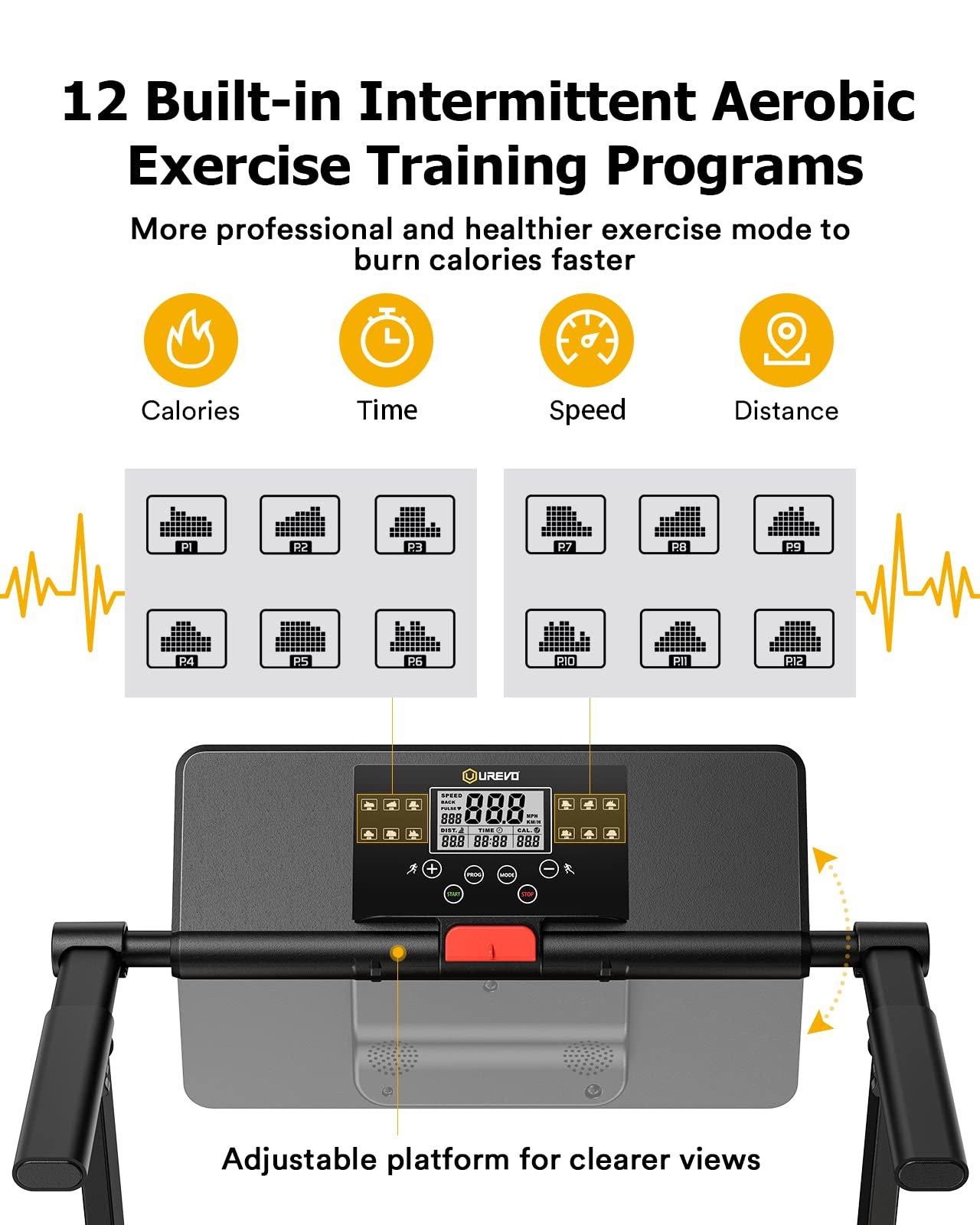 UREVO Under-Desk Walking Pad Treadmill – 0.6–6.2 MPH (1–10 km/h), 100 kg Capacity, Remote Control & LED Display, Foldable Compact Design - Image 3