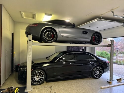 TRIUMPH NSS-8 8000 lbs / 3,628 kg 4 Post Car Lift – Heavy Duty Storage & Service Auto Hoist for Cars and Trucks photo review