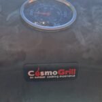 CosmoGrill Outdoor XL Charcoal Smoker BBQ Grill – Adjustable Charcoal Pan, Built-in Thermometer, 2 Side Tables, Chimney & Wheels – Portable Garden Barbecue Smoker photo review