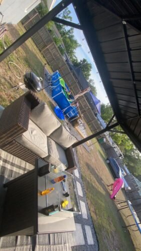 Intex 9.8ft x 6.6ft x 29.5in (300cm x 201cm x 75cm) Rectangular Above Ground Pool with Metal Frame & Flow Control Valve – Easy Setup Family Backyard Pool – 4,500L Capacity – Blue photo review