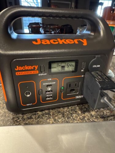 Jackery Explorer 300 Portable Power Station – 293Wh Lithium Battery Backup, 300W AC Output, Solar Generator Compatible, Fast Recharge via USB-C & Wall, Ideal for Camping, Travel & Emergency Power photo review