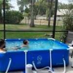 Intex 9.8ft x 6.6ft x 29.5in (300cm x 201cm x 75cm) Rectangular Above Ground Pool with Metal Frame & Flow Control Valve – Easy Setup Family Backyard Pool – 4,500L Capacity – Blue photo review